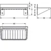 KWC AR Portasapone, RODAN, acciaio inox, 195x77x96 mm, Anteprima dell’immagine prodotto 2