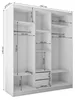 ALTDECOR Kleiderschrank mit Spiegel und Schiebetüren, Produktbild-Vorschau 5