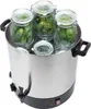 A stainless steel electric canning pot filled with jars of pickles, set against a white background. Anteprima dell’immagine prodotto