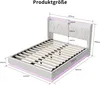 Fortuna Lai Polsterbett 140×200 cm Doppelbett mit Produktbild-Vorschau 4