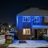 Eiszapfen-Lichterkette 800 LEDs blau 20 m + 10 m Zuleitung wasserdicht Voir les images du produit