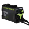 A black and green inverter welding machine with a digital display and control knob, shown from a diagonal angle against a white background. Produktbild-Vorschau