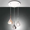 Fabas Luce Pendelleuchte Lila E27 Ø500mm Bernstein Produktbild-Vorschau 1