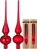 Christbaumspitze Glas 26cm 1 Stück matt / glänzend sort. - Produktbild-Vorschau 2