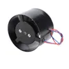 A black metal tube fan with red and blue wires is shown against a white background. Produktbild-Vorschau