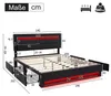 Flieks Polsterbett 140x200cm mit USB, Stauraumbett Produktbild-Vorschau 7