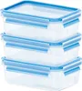 EMSA Clip & Close Freshness Container 1l Set of 3 blue Náhľad obrázku produktu 3