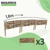 BOGATECO 3 x lemovanie záhonov z lieskových orechov | výška Náhľad obrázku produktu 3