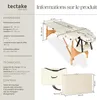 Table de massage pliante 2 zones en bois et portable - Voir les images du produit 6