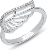 Unique Ring Flügeldesign 925er Silber Zirkonia SR0417 Produktbild-Vorschau 1