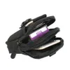 A black belt pouch with a smartphone and a small purple object inside. Produktbild-Vorschau