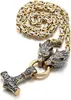 AFSTALR Wikinger Thors Hammer Halskette Edelstahl kette Produktbild-Vorschau 7