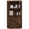 The Living Store Highboard Räuchereiche Holzwerkstoff Produktbild-Vorschau 5