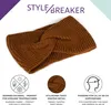 styleBREAKER Damen Feinstrick Stirnband mit Twist Knoten, Produktbild-Vorschau 3