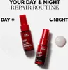 Two bottles of Wella Ultimate Repair hair serum are displayed with text indicating a day and night repair routine. Anteprima dell’immagine prodotto