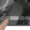 A close-up of a touch control panel on a black appliance, likely a kettle, with a finger pressing a button. Náhled obrázku produktu