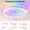 68W Leise Deckenventilator, RGB Farbwechsel LED Produktbild-Vorschau 12