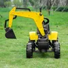HOMCOM Trettraktor für Kinder ab 3 Jahren, Bagger für Produktbild-Vorschau 7