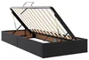 vidaXL Coffret de lit avec rangement, noir, 90 x 190 cm, Voir les images du produit 1