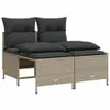 The Living Store 4-tlg. Garten-Sofagarnitur mit Kissen Produktbild-Vorschau 3
