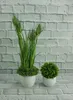Keramischer Blumentopf weiße Kugel 15x12cm dekorativ Produktbild-Vorschau 3