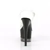 ADORE-708-3 Damen Sandale von Pleaser, Transparent EU 42, Produktbild-Vorschau 4