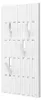 HOME DELUXE Garderobenpaneel QUEST Weiß - 55 x 4 x 105 cm | Produktbild-Vorschau 1