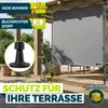 tillvex® Klemmmarkise Senkrechtmarkise 120x310cm Grau mit Produktbild-Vorschau 4