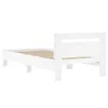 vidaXL Struttura letto con testiera bianca 100x200 cm in Anteprima dell’immagine prodotto 7
