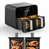 OYAJIA Heißluftfritteuse 10 L - 2 Kammern, Smart Finish, Produktbild-Vorschau 1