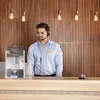 Portadepliant Relaxdays A4 / DIN lungo, 3 ripiani, Anteprima dell’immagine prodotto 3
