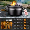 grillas® Dutch Oven Set 13,6 Liter / Topf ohne Füße Produktbild-Vorschau 3