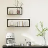 HOMCOM Wandregal 2er-Set Schweberegal aus Stahl, Wandboard Produktbild-Vorschau 9