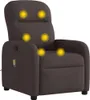vidaXL Massagesessel Dunkelbraun Stoff Produktbild-Vorschau 1