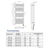 Heilmetz Heizkörper Badheizkörper Elektrisch Weiß 120x50cm Produktbild-Vorschau 10