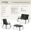 tectake® Nora sedací skupina pro 4 osoby Náhled obrázku produktu 5