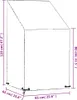 vidaXL Abdeckung für Gartenstuhl 8 Ösen 65x65x80/120 cm Produktbild-Vorschau 7