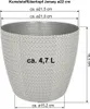 Übertopf Jersey ø 22 anthrazit Produktbild-Vorschau 2