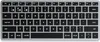 A top-down view of a silver and black keyboard on a white background. Náhled obrázku produktu