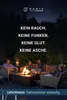 People gathered around a fire pit on a patio at night. Produktbild-Vorschau
