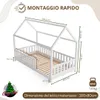 Crazy Pine Letto a Casetta 80x160 cm – Letto Montessori Anteprima dell’immagine prodotto 3