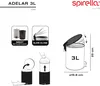 Diagrams illustrating the features and usage of a trash can. Produktbild-Vorschau