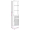 Szafka łazienkowa 42x29x182 cm orzech lity Podgląd zdjęcia produktu 2