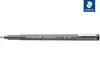 A Staedtler Pigmentliner pen is shown horizontally against a white background. The pen is gray with a silver clip and black tip. Text on the pen indicates it is a 'STAEDTLER pigment liner 1.2'. A small logo of Staedtler is in the top right corner. Produktbild-Vorschau