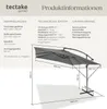 Product information and dimensions for a garden umbrella. Náhled obrázku produktu