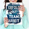 Erfolg ist Teamarbeit Metallschild XL in 21x28 cm Produktbild-Vorschau 3