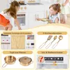 COSTWAY Kinderküche Holz, Spielküche mit Spüle, Wasserhahn, Produktbild-Vorschau 4