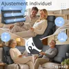 ELONEO Coussin dorsal avec traversin amovible et poche Voir les images du produit 4