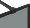 vidaXL Paroi de douche Walk-in Noir 100 x 195 cm Verre Voir les images du produit 7