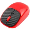 A red wireless computer mouse on a white background. Produktbild-Vorschau